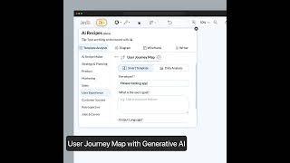 User Journey Map with Generative AI