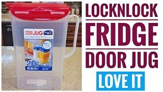 REVIEW LocknLock Fridge Door Water Jug   LEAK PROOF