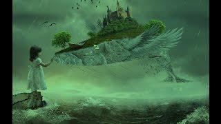 Photoshop Manipulation Tutorial  - Digital Art- The Whale Castle -photoshop cc tutorial