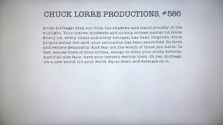 Chuck Lorre Productions, #586/Warner Bros. Television (2018)