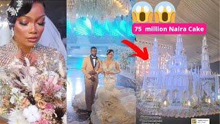 Jenny's Glow Nigeria White Wedding With Husband | 75 Million Wedding Cake