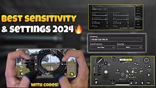 New Update 3.4Best Sensitivity Code + Control Settings Pubg Mobile/Bgmi Sensitivity 2024