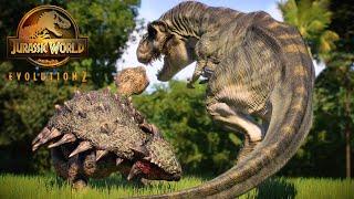 T-Rex vs Ankylosaurus  Jurassic World Evolution 2 - Tales From Isla Sorna [4K]