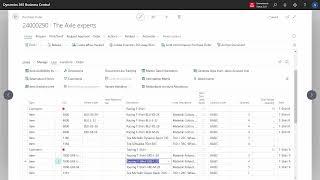 ENG24032891 Use the Style Matrix from Order Lines to overviews the Style lines from the order