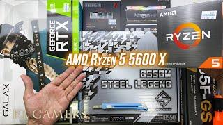 AMD Ryzen 5 5600X ASRock B550M STEEL LEGEND GALAX RTX 3060Ti Gaming PC Build Benchmark