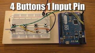 Use 1 Arduino Analog Pin to Read 4 Pushbuttons
