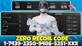 BGMI 3.5 UPDATE BEST SENSITIVITY CODE | BEST ZERO RECOIL SENSITIVITY CODE COPY PASTE