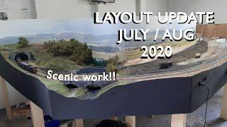 10. Layout update 10.08.2020 -  Scenery has begun!!