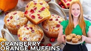 The Best Orange Cranberry Muffins Recipe! | Costco-Style Muffins!