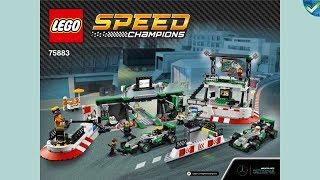 75883 产品 MERCEDES AMG PETRONAS一级方程式车队 LEGO® Speed Champions 大厦指示 来自Brickmanuals手册档案