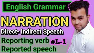 Narration in hindi || Direct Ans indirect speech || Narration change Rule || skconcept || #L-1