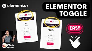 Toggle Button - Elements Pricing Widgets - Free Code - Elementor Wordpress Tutorial