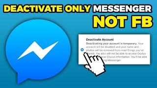 How To Deactivate Messenger Only Not Facebook (2024)