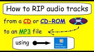 How to RIP audio tracks from any CD or CD-ROM using Windows Media Player.