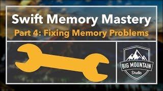 Memory 4 - Fixing Common Memory Problems: Reusable Popups (iOS, Xcode 9, Swift 4)