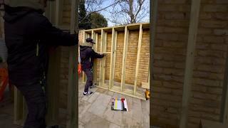 How To Build A Garden Room (No Access)  #shorts #howto #diy