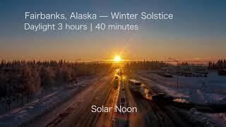 Alaska Winter Solstice Timelapse