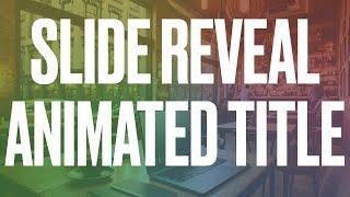 DIY Slide Reveal Animation in Final Cut Pro – No Plugins Needed!