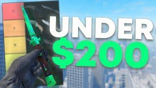 Top 10 Cheapest CS2 Knives Under $200 in 2024!