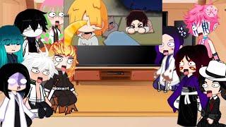 HashiraS & Uppermoons react to funny animations+memes||kny||(master & Muzan)