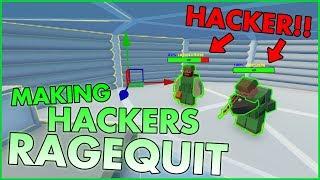 I made a HACKERS GROUP RAGEQUIT !! - Unturned ( HACKERS BASE TROLLING )