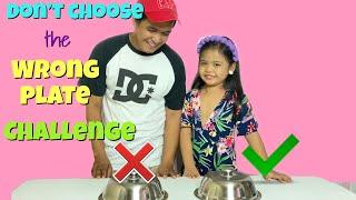 DONT CHOOSE THE WRONG PLATE CHALLENGE | DADDY vs SOPHIA