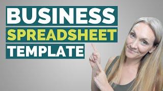 How To Setup Your Business Accounting & Taxes In a Spreadsheet--Business Spreadsheet Template
