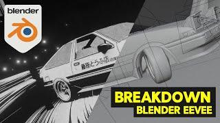 Initial D | Blender |  Breakdown