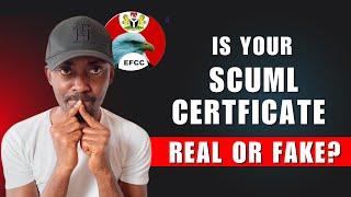 How To Know If Your SCUML Registration Certificate Is REAL OR FAKE | Track SCUML Registration