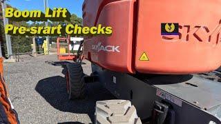 How to Prestart a Boom lift