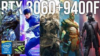 RTX 3060 12GB OC + INTEL i5 9400F - 5 NEW GAMES BENCHMARK (ULTRA, RTX ON) 1080P 60FPS 2022