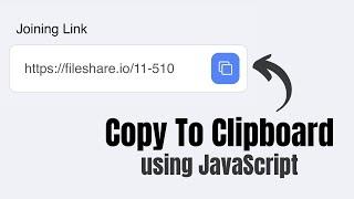 How to Copy Text to Clipboard using JavaScript | Hindi