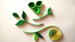 How To Make Quilled Leaves Using Paper Art Quilling