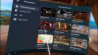 How to change your virtual environment on you oculus quest 2
