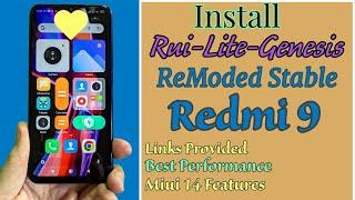 Install ReModed RUi Lite Genesis Rom on Redmi 9 Stable Good Battery