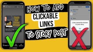 How To Easily Add a Clickable Link On Facebook Story Post in 2022