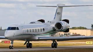 NAPLES AIRPORT PRIVATE JETS | Plane landing and takeoff video