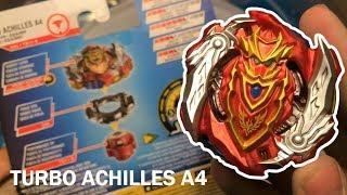 Turbo Achilles A4 Unboxing , Review, Battles | Beyblade Burst Turbo