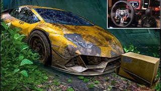 Rebuilding Lamborghini Huracan Evo  - Forza Horizon 5 | Thrustmaster Logitech G29 Gameplay.