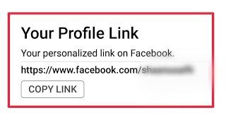 How To Copy Link Personalized Profile in Facebook