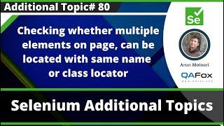 Checking whether multiple elements on page, can be located with same name or class locator