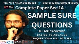 TCS NQT NINJA | Aptitude Questions & Answers - Sample Paper #mjmagicstudio #mj #tcs #Sept_2023