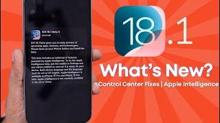 iOS 18.1 Beta 5  Control Center Fixes iPhone | What's New?