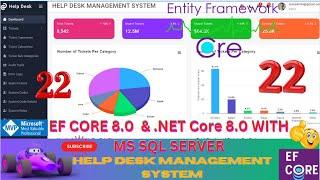 EP 22 Desk Management System  EF Core  NET Core ll .NET 8.0 Tickets, Users, Roles, Audit Logs 