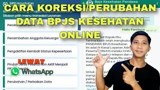 Cara Merubah Data Nama,No KK,NIK KTP Di BPJS KESEHATAN  Secara Online