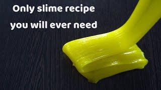 How To Make Slime That Actually Works| Make Slime At Home With Glue And Borax Activator