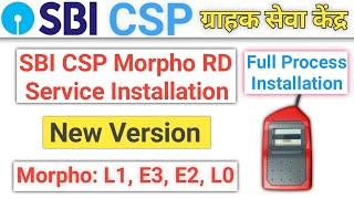 Sbi Csp Morpho RD Service Installation | Sbi Csp Morpho Installation | Sbi Kiosk Morpho Installation