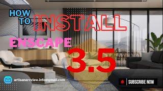 How To Install Enscape 3.5  full Crack Sketchup Or Revit | ARTISAN ARC VIEW