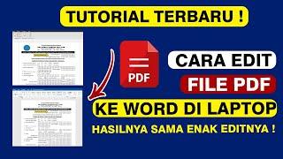 Cara Edit File PDF Ke Word Di Laptop Dengan Mudah