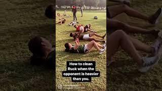 How to clear rucks. #rugby #therugbycoach #trainwithgautam #rugbycoaching